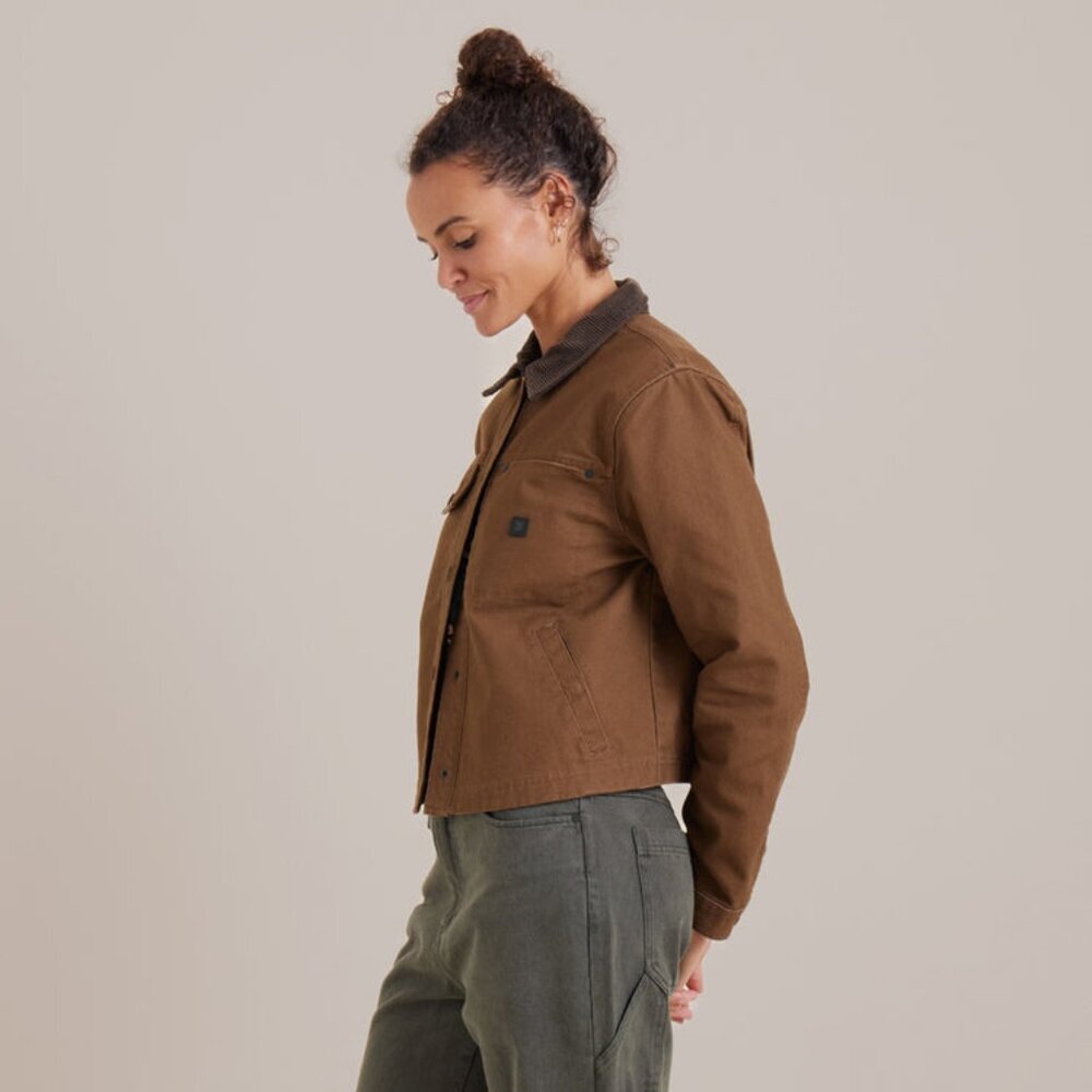 New Womens sz M Roark Open Roads Canvas Jacket outdoors fashion button up - Picture 4 of 7